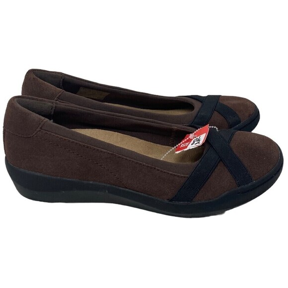 Earth Origins Women's Slip-On Swift Shona Brown Suede Size 8.5 US 40 EU NEW - Picture 1 of 9